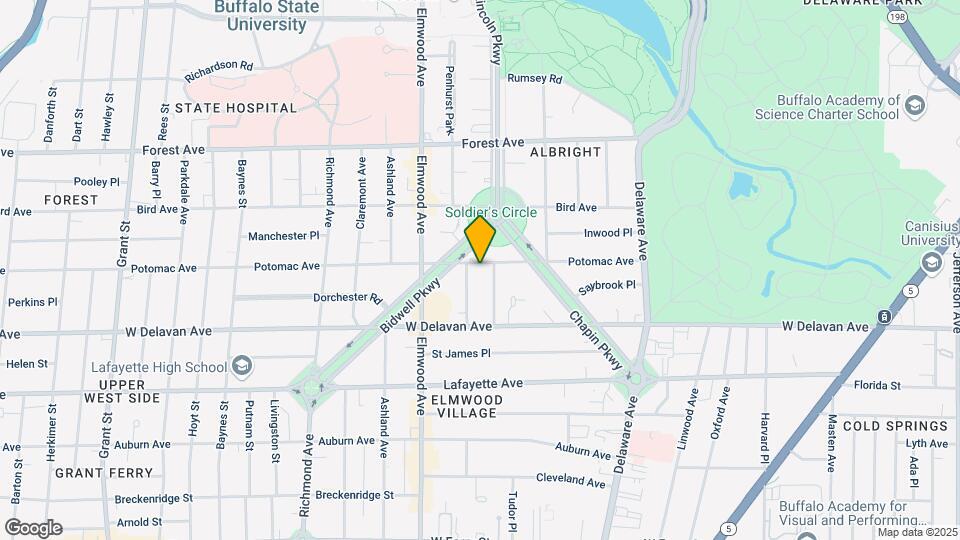669 Potomac Ave Map and Location Details