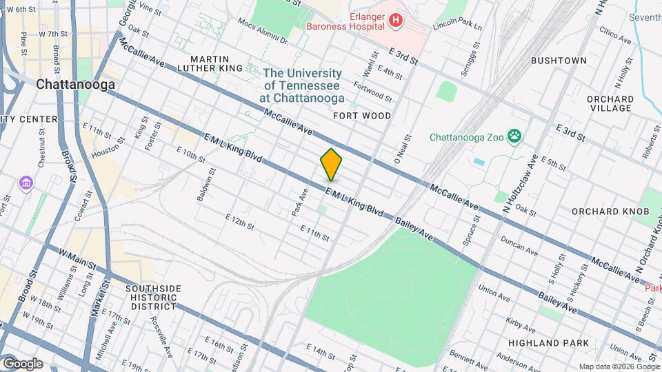 1001 E M L King Blvd Map and Location Details