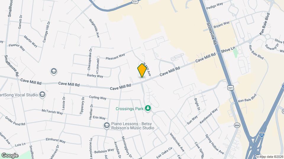 1744 Cave Mill Rd Map and Location Details