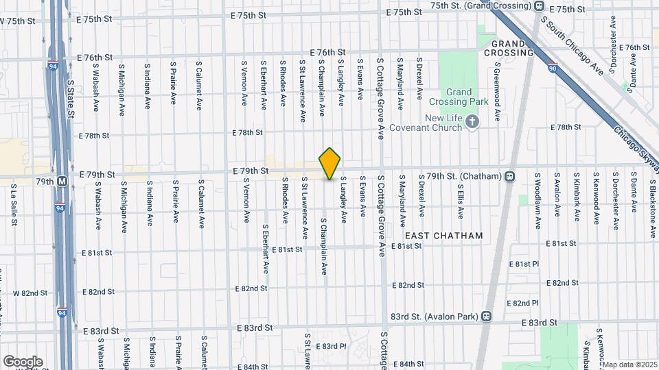 7925 S Champlain Ave Map and Location Details