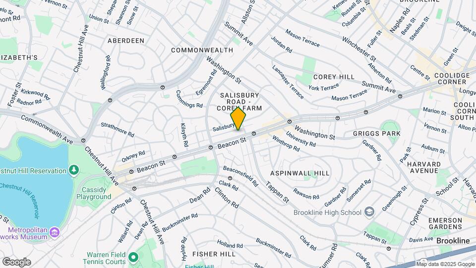 1720 Beacon St, Unit 3 Map and Location Details