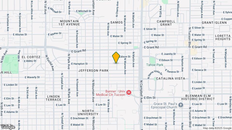 1590 E Hampton St Map and Location Details