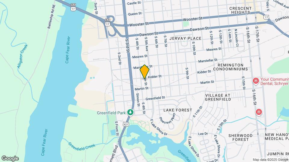 1312 Hooper St Mapa y Detalles de la Ubicación