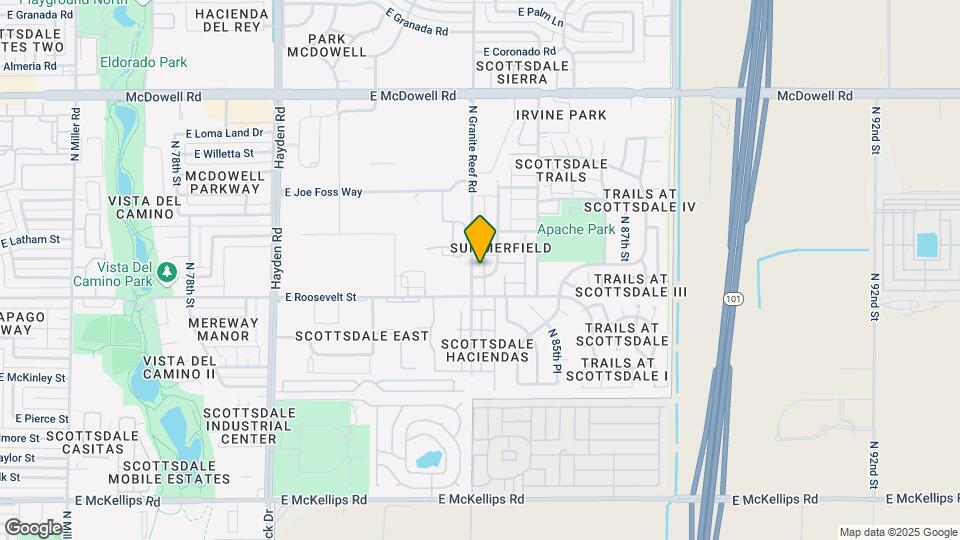 1029 N Granite Reef Rd Map and Location Details
