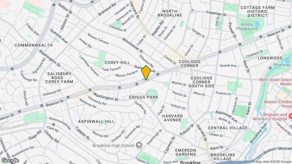 1481 Beacon St Map and Location Details