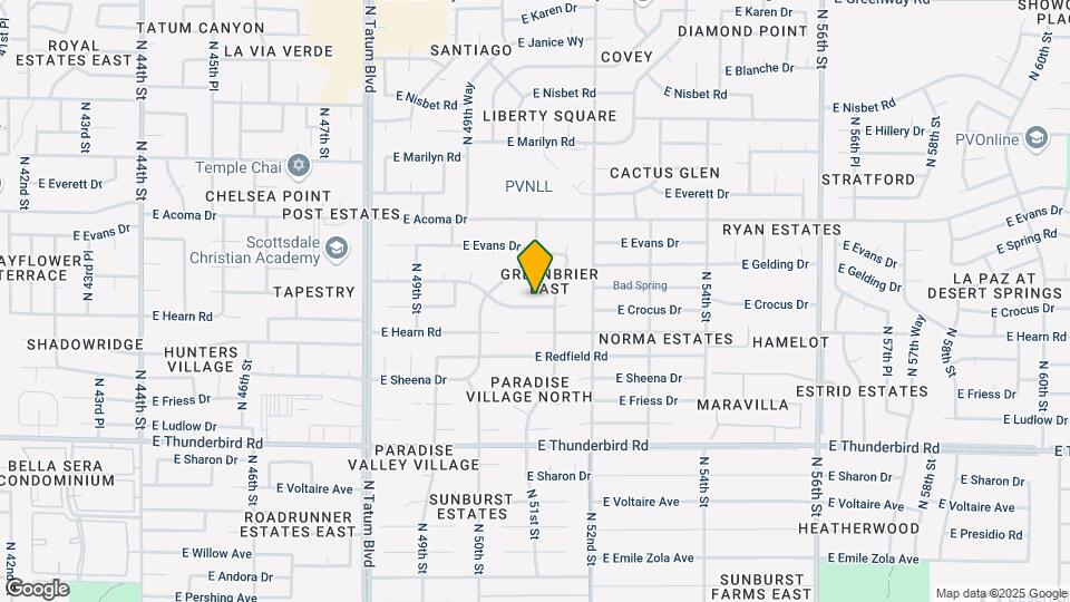 5038 E Winchcomb Dr Map and Location Details