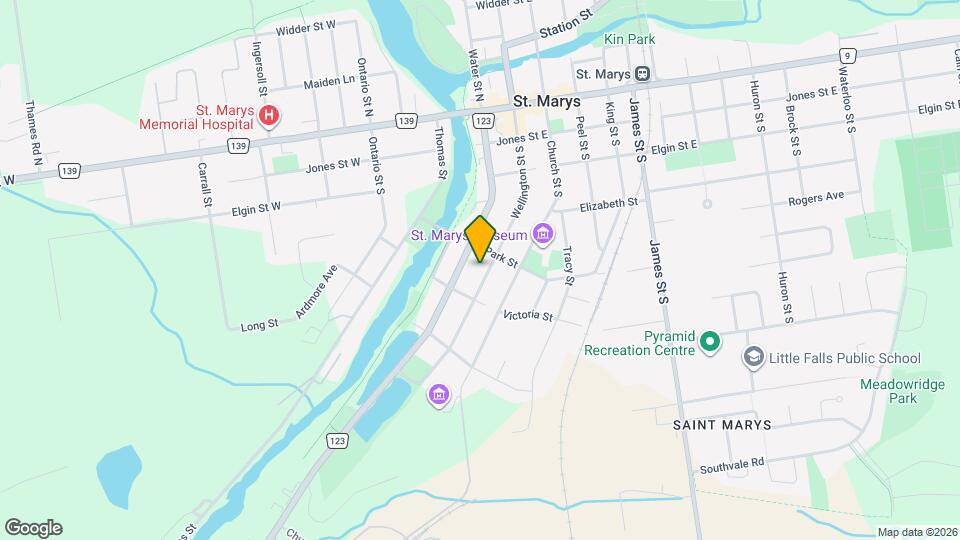 Beautiful 2 Bedroom + Den Main Floor Duplex in St Mary’s Map and Location Details
