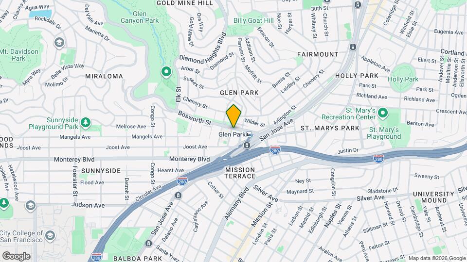 639 Bosworth St Map and Location Details