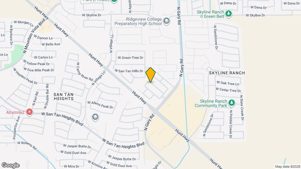 1853 W Desert Mountain Dr Map and Location Details