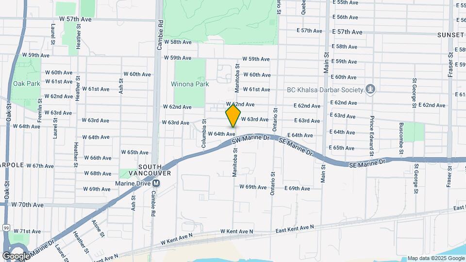 153 W 64th Ave Map and Location Details