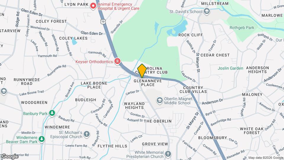 2922 Oberlin Rd Map and Location Details