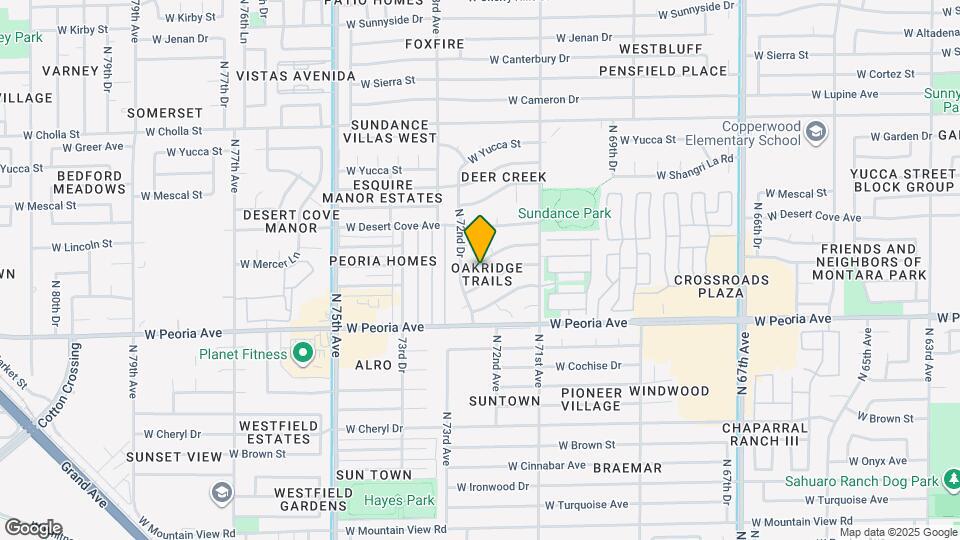 7223 W Mercer Ln Map and Location Details