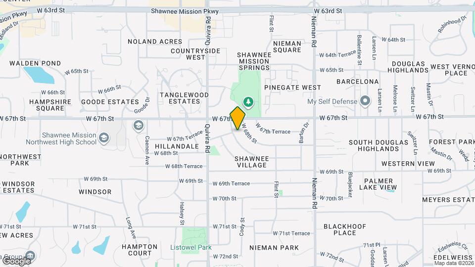 11636 W 68th Terrace Map and Location Details