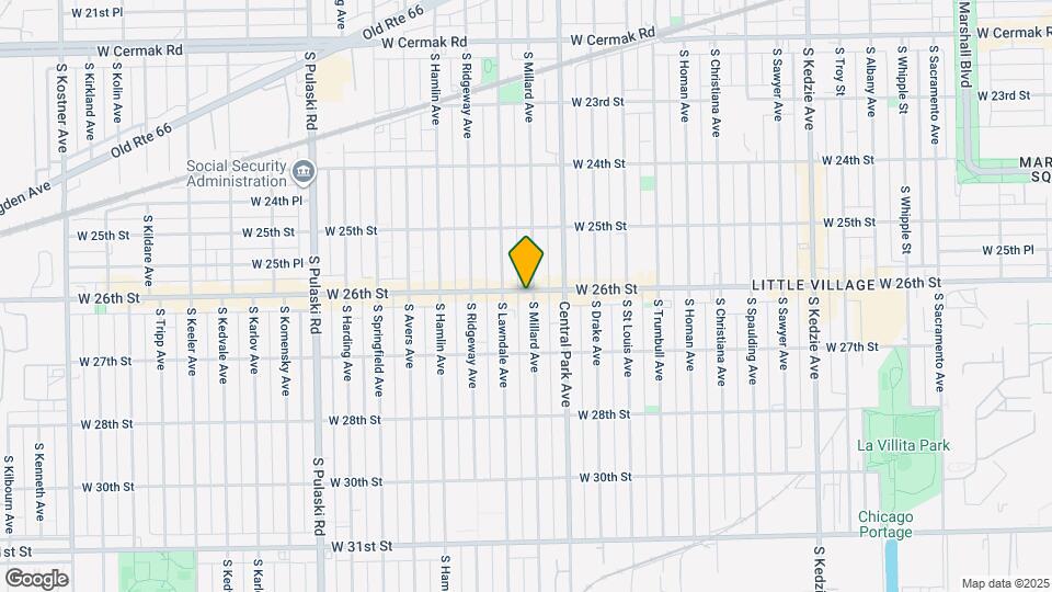 2600 S Millard Ave Map and Location Details