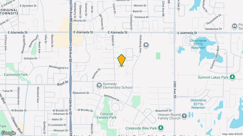 1717 Sunrise St Map and Location Details