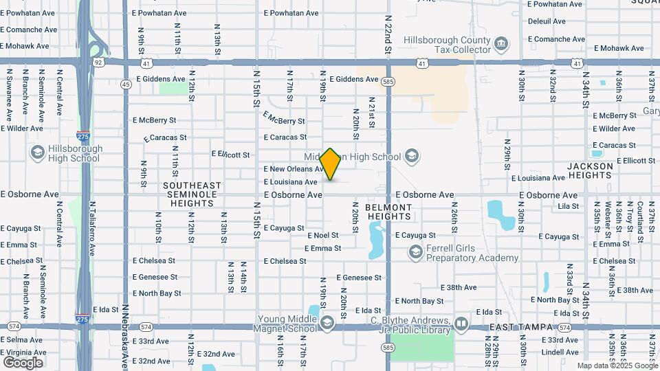 1905 E Louisiana Ave, Unit House Map and Location Details