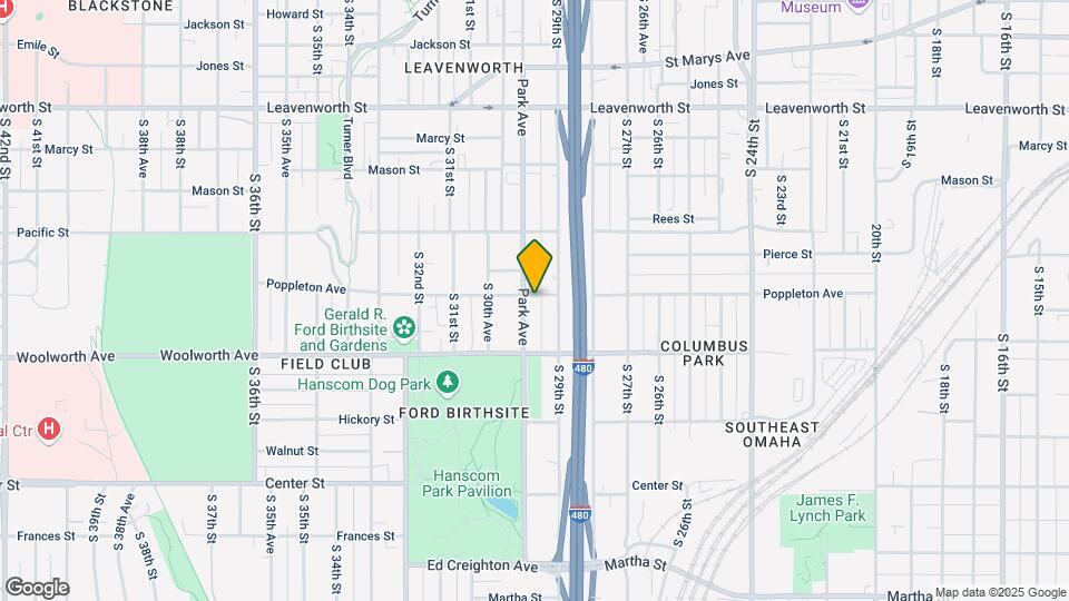1303 Park Ave Map and Location Details