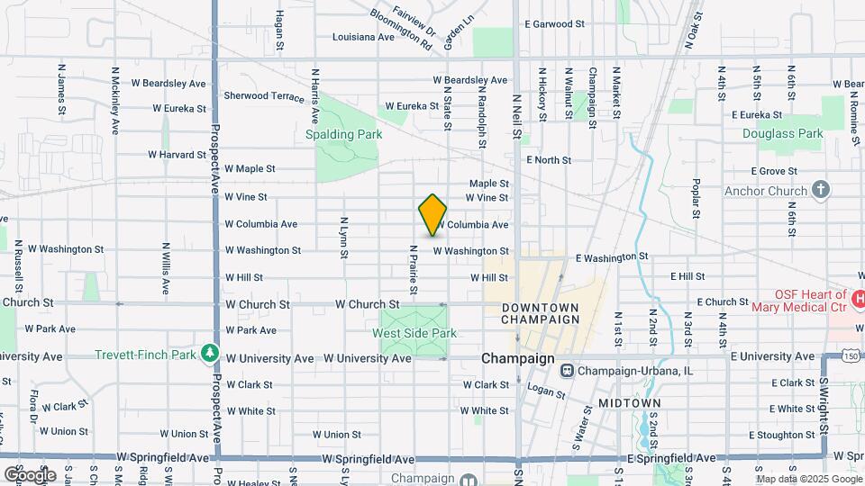 306 W Washington St, Unit Unit #3 Map and Location Details