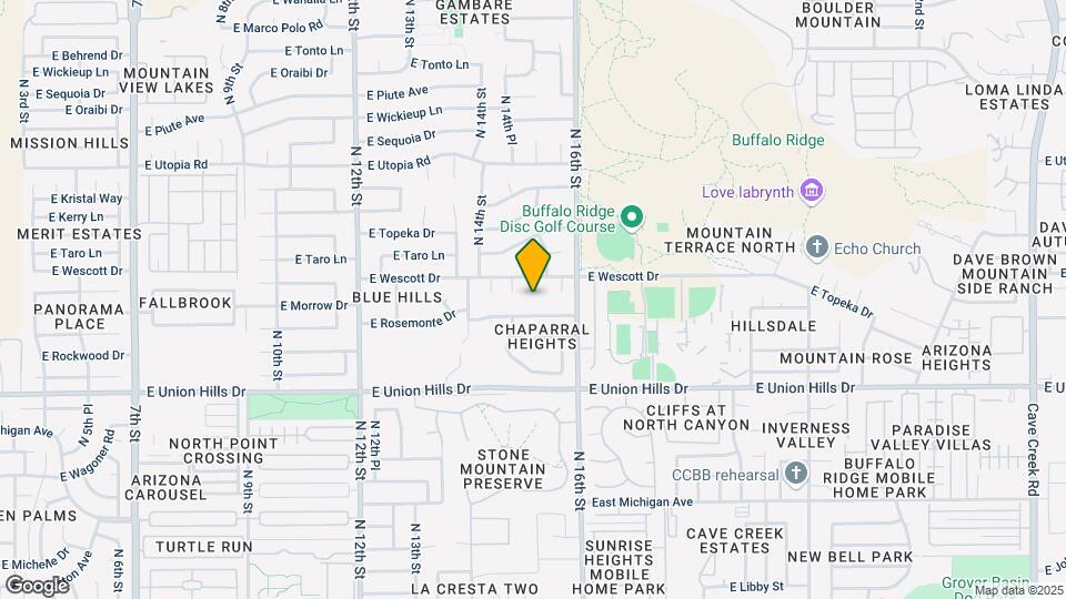 18828 N 15th St Map and Location Details