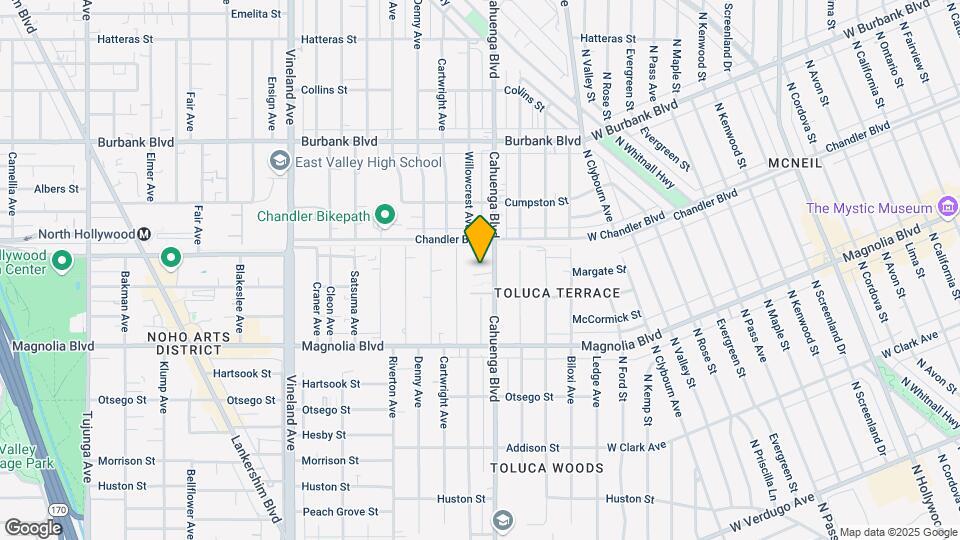 Cahuenga NoHo Map and Location Details