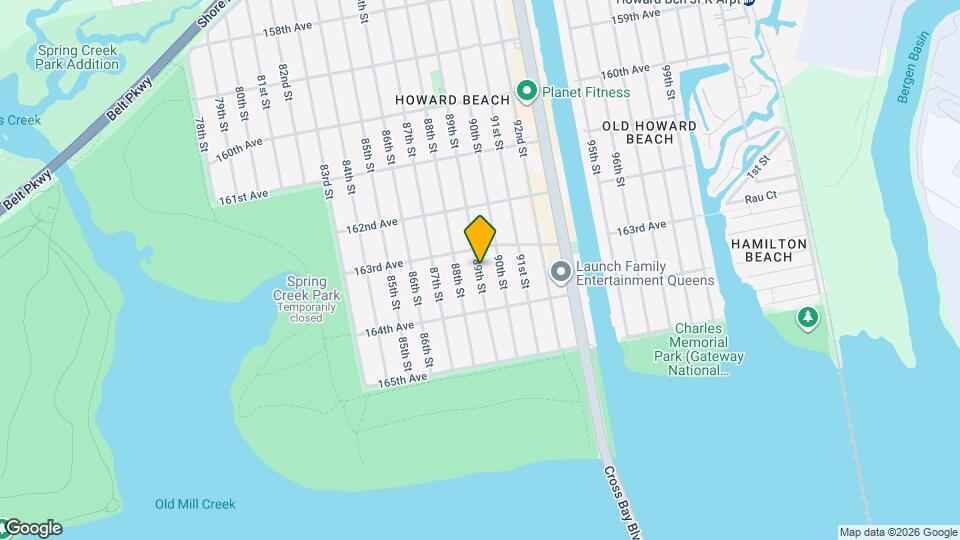 163-33 89th St, Unit 3 Bed / 1 Bath - Howard Beach Map and Location Details