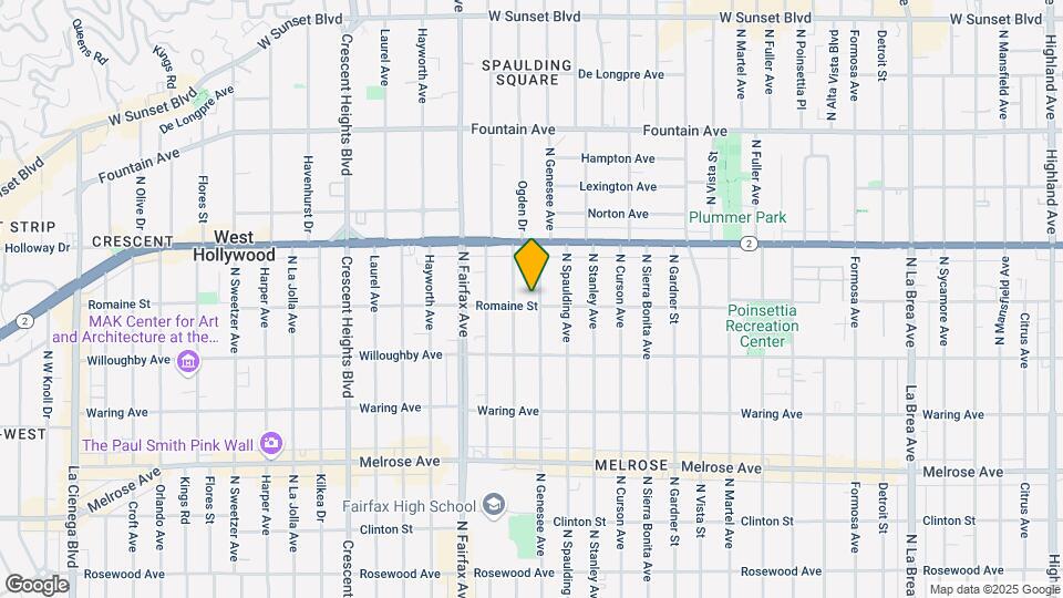 1005 N Genesee Ave Map and Location Details