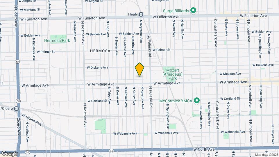 2014-2018 N Keystone Ave Mapa y Detalles de la Ubicación