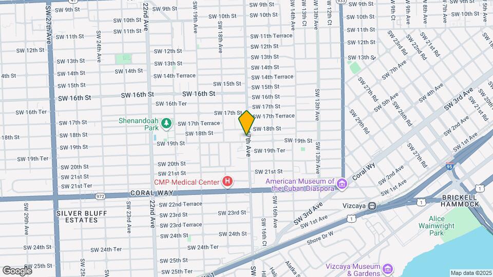 1882 SW 17th Ave Map and Location Details