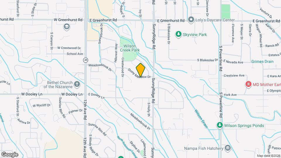 621 Stony Meadow Dr Map and Location Details