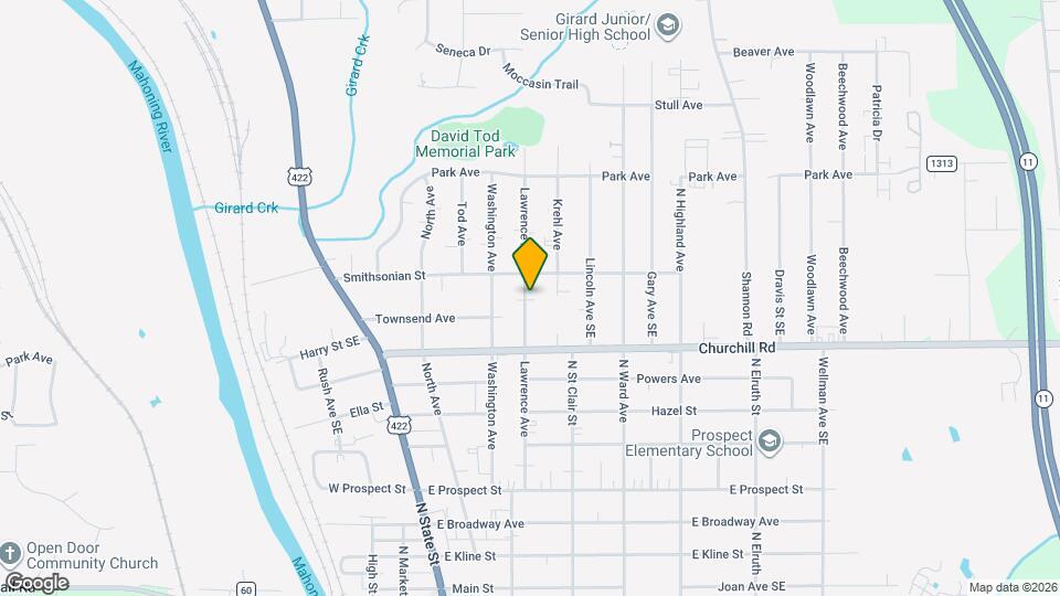 853 Lawrence Ave Map and Location Details