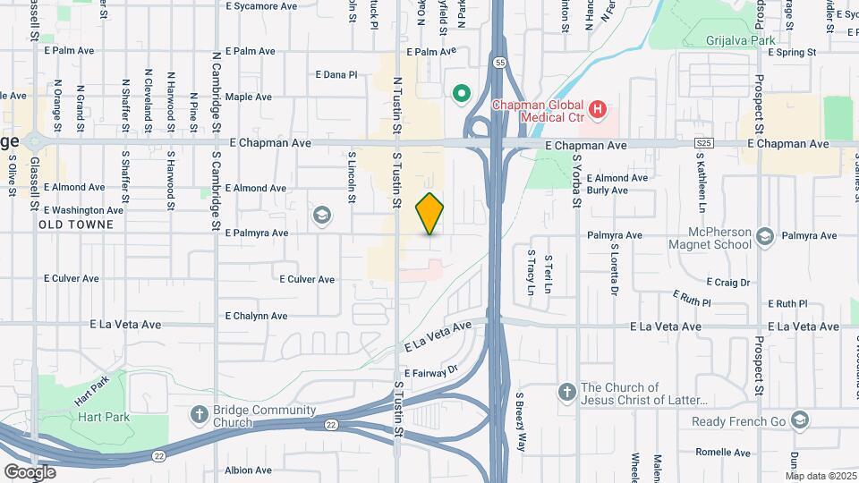 1822 E Palmyra Ave Map and Location Details