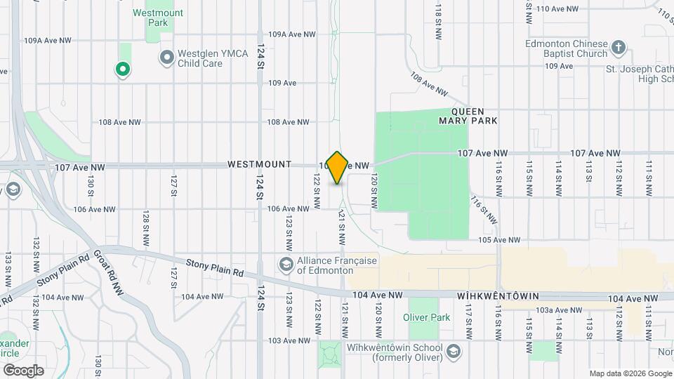 12110-12106 106 Ave NW Map and Location Details