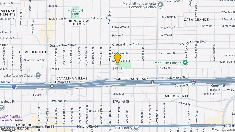 501 Hamilton Ave Map and Location Details