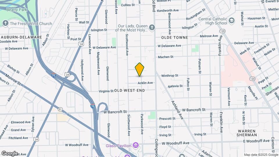 2341 Parkwood Ave Map and Location Details