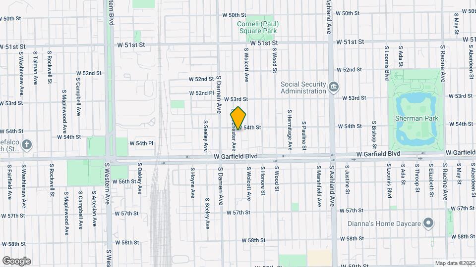 5409 S Winchester Ave Map and Location Details