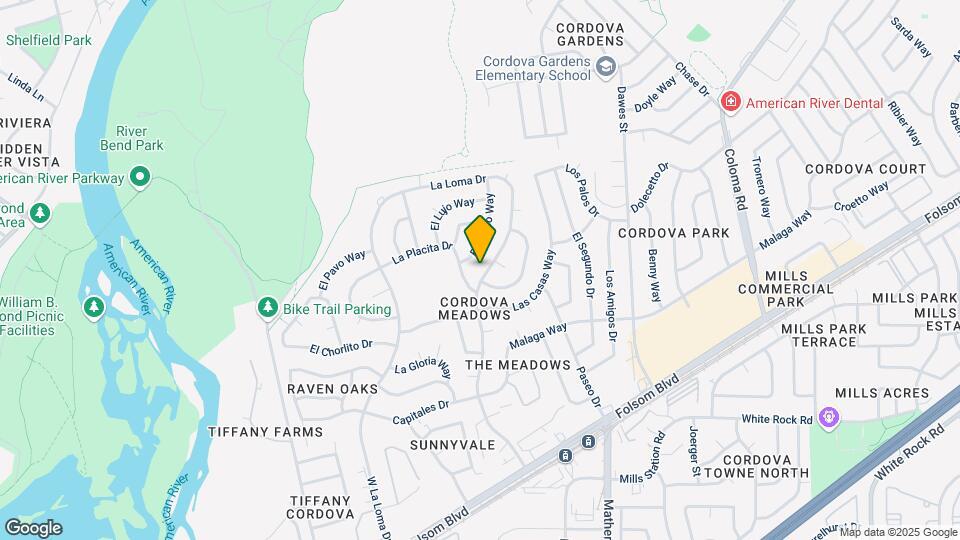 2536 La Loma Dr Map and Location Details