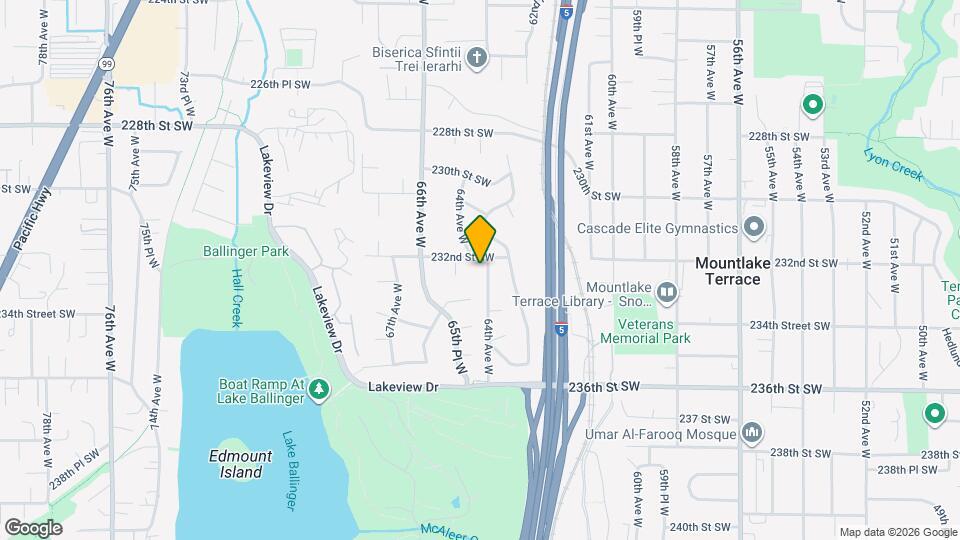 23204 64th Ave W Mapa y Detalles de la Ubicación