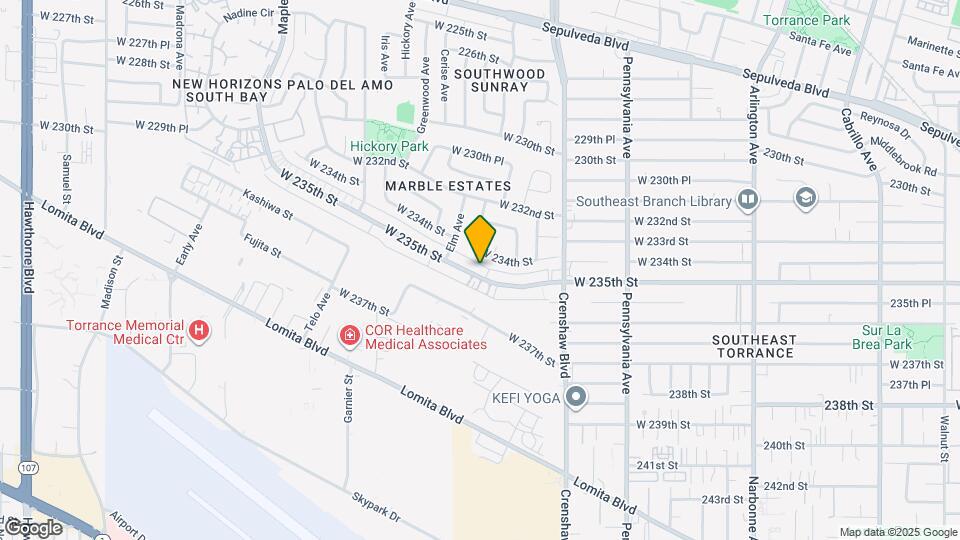 2605 W 235th St Map and Location Details