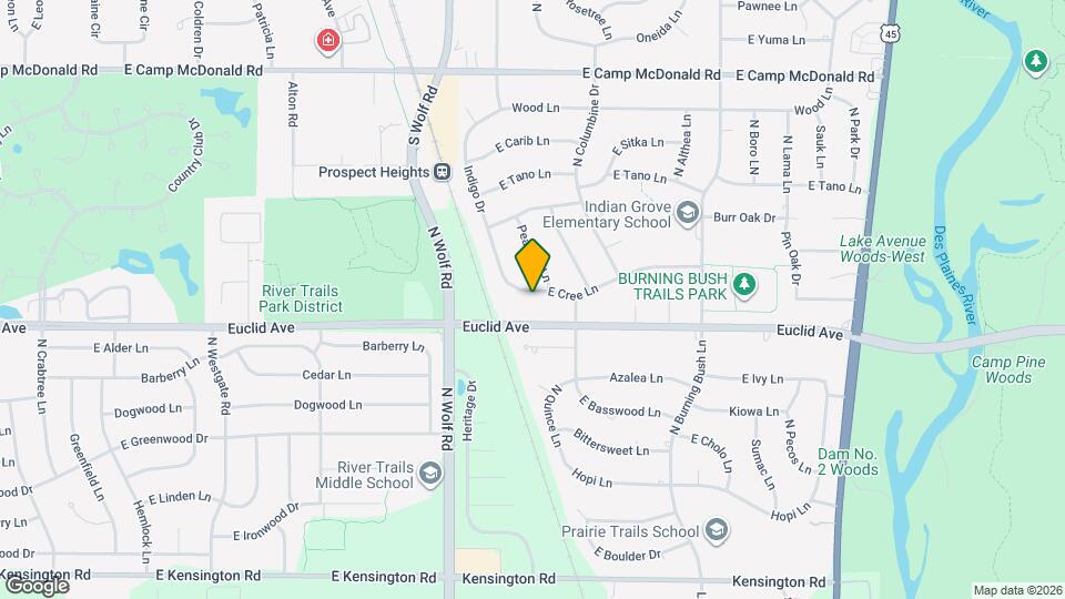 1767 E Cree Ln Map and Location Details