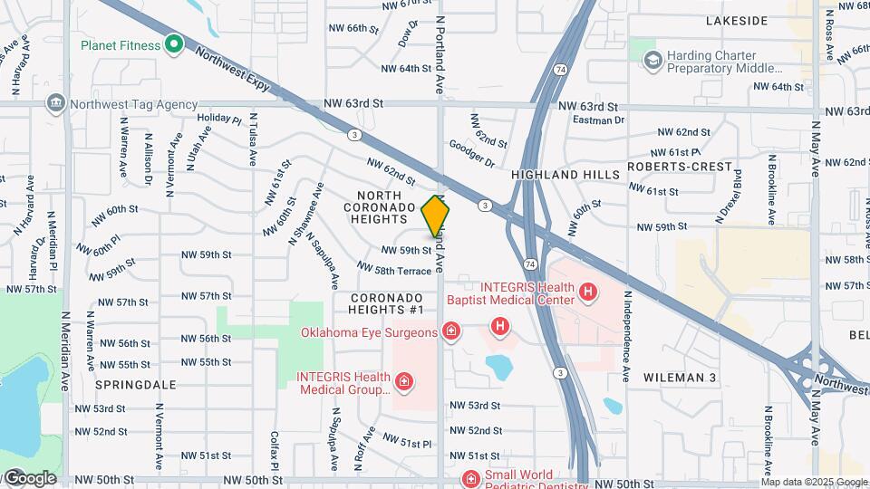 3701 NW 59th St Map and Location Details