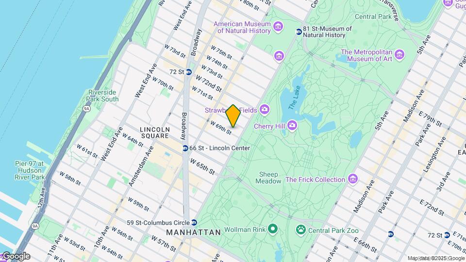 11 W 69th St Map and Location Details