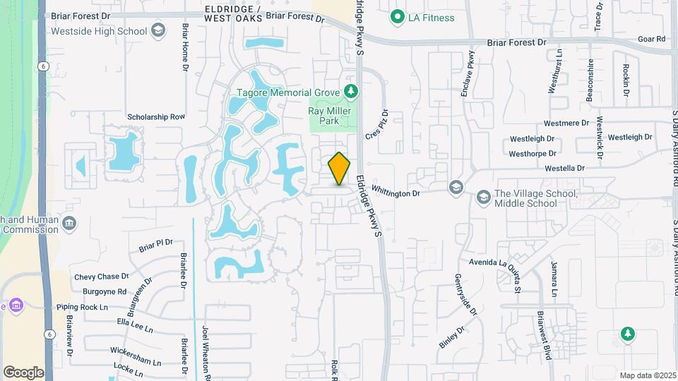 13527 Brookbluff Ln Mapa y Detalles de la Ubicación