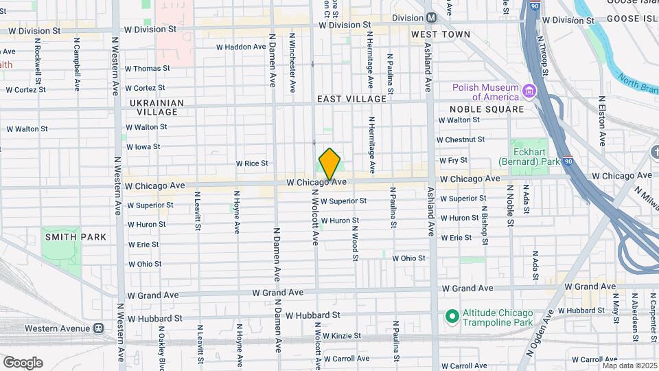 1839 W Chicago Ave Map and Location Details