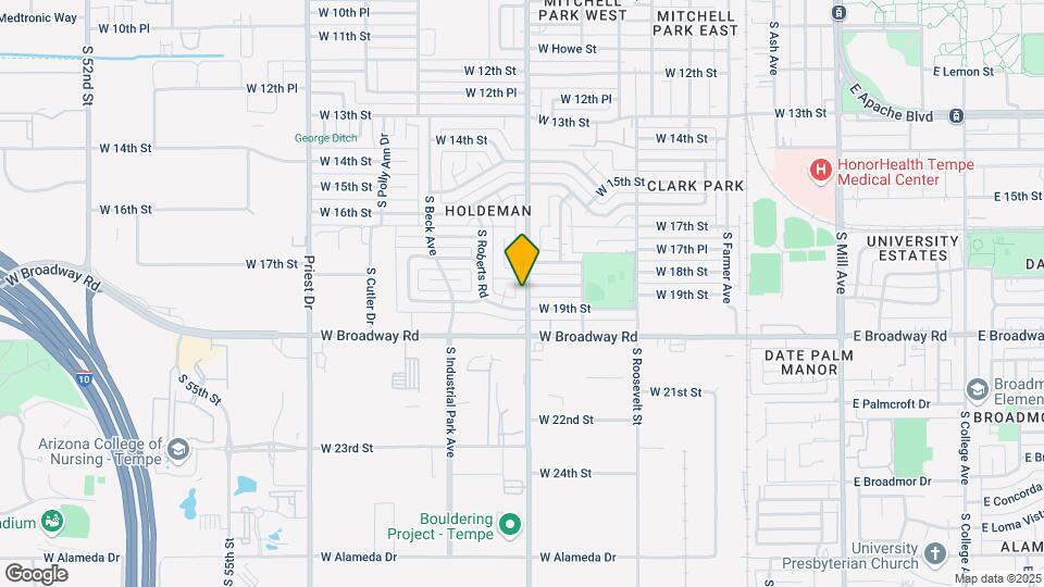 1812 S Hardy Dr Map and Location Details