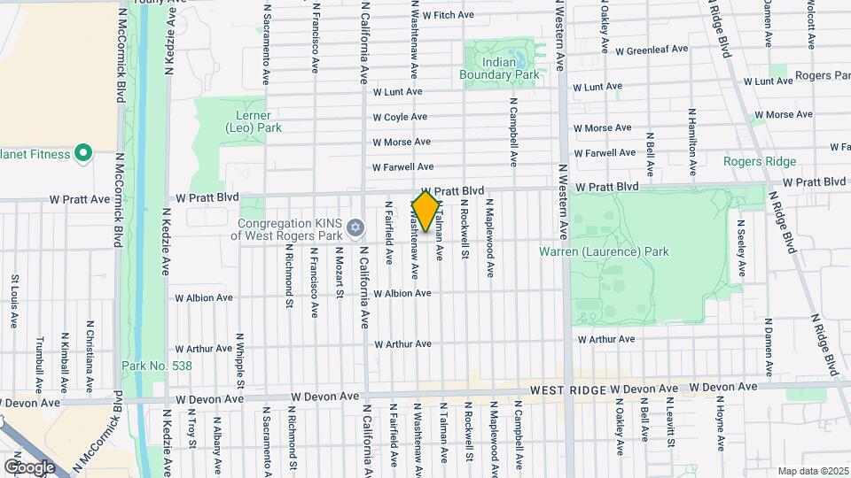 2648-2656 W North Shore Ave Mapa y Detalles de la Ubicación