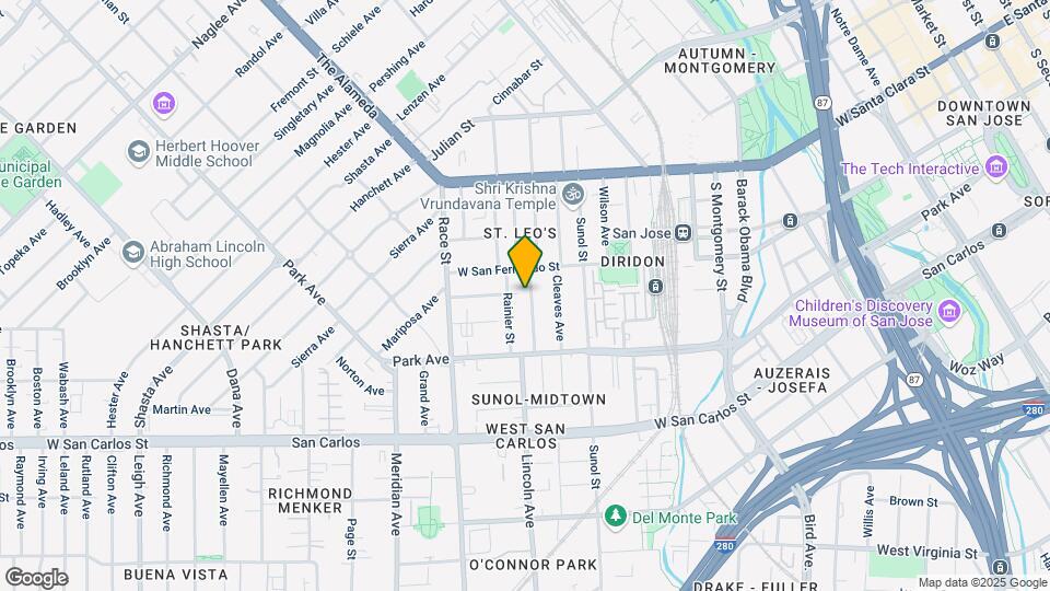 135 S Morrison Ave Map and Location Details