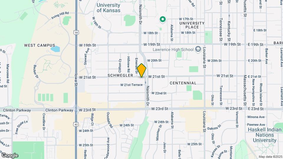1305 W 21st St Map and Location Details
