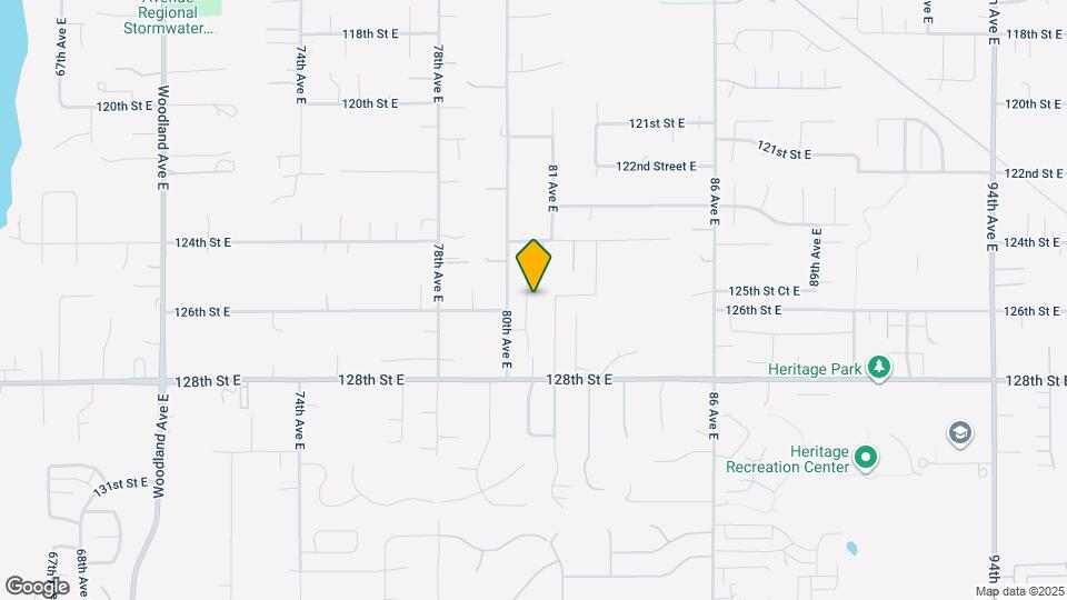 12613 80th Ave E Mapa y Detalles de la Ubicación