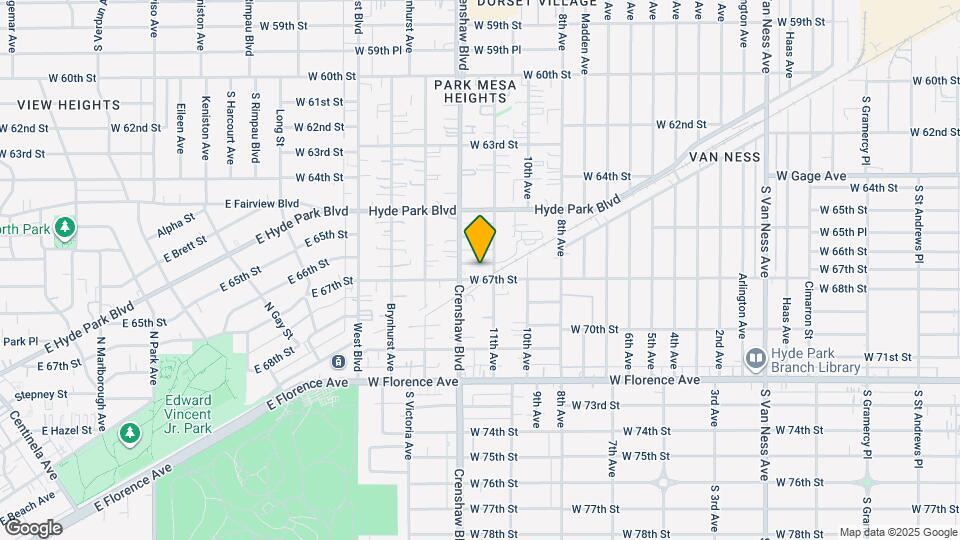 3312 W 66th Pl Mapa y Detalles de la Ubicación