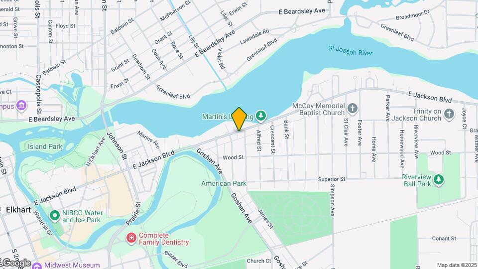 1217 1/2 E Jackson Blvd Map and Location Details